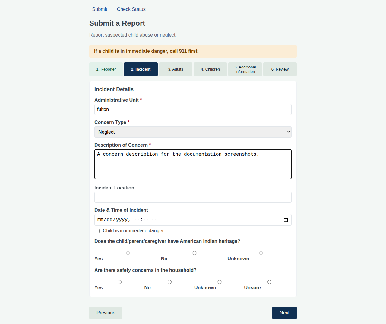 Report Incident