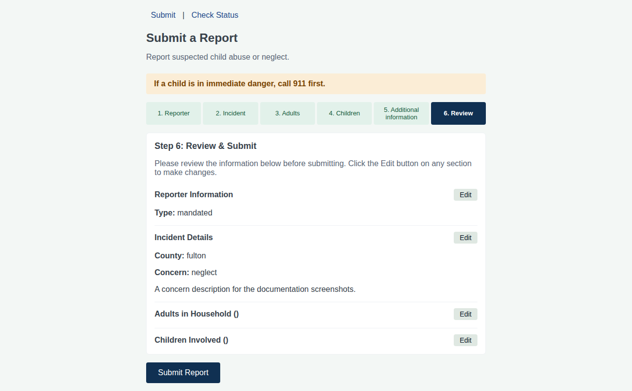 Report Review