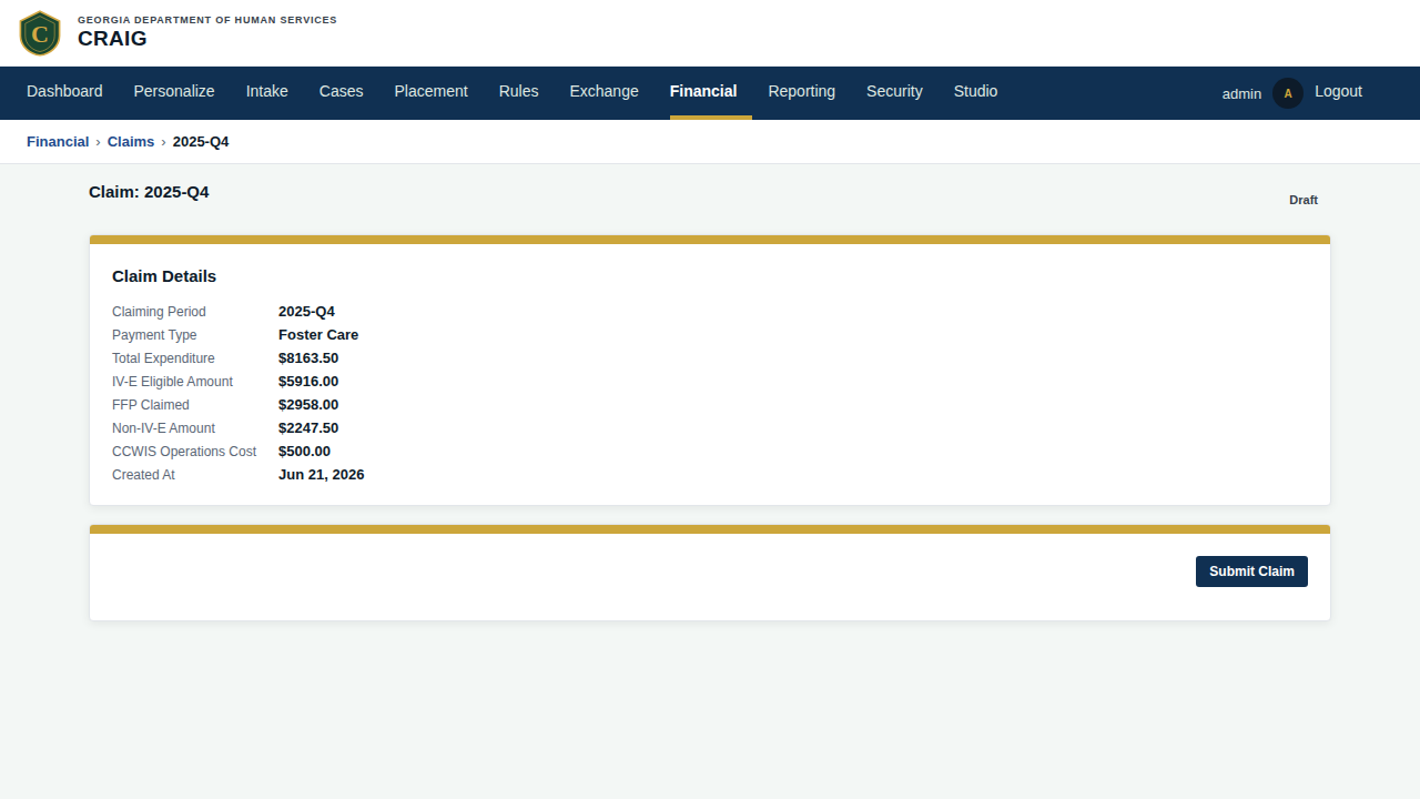 Claim Detail